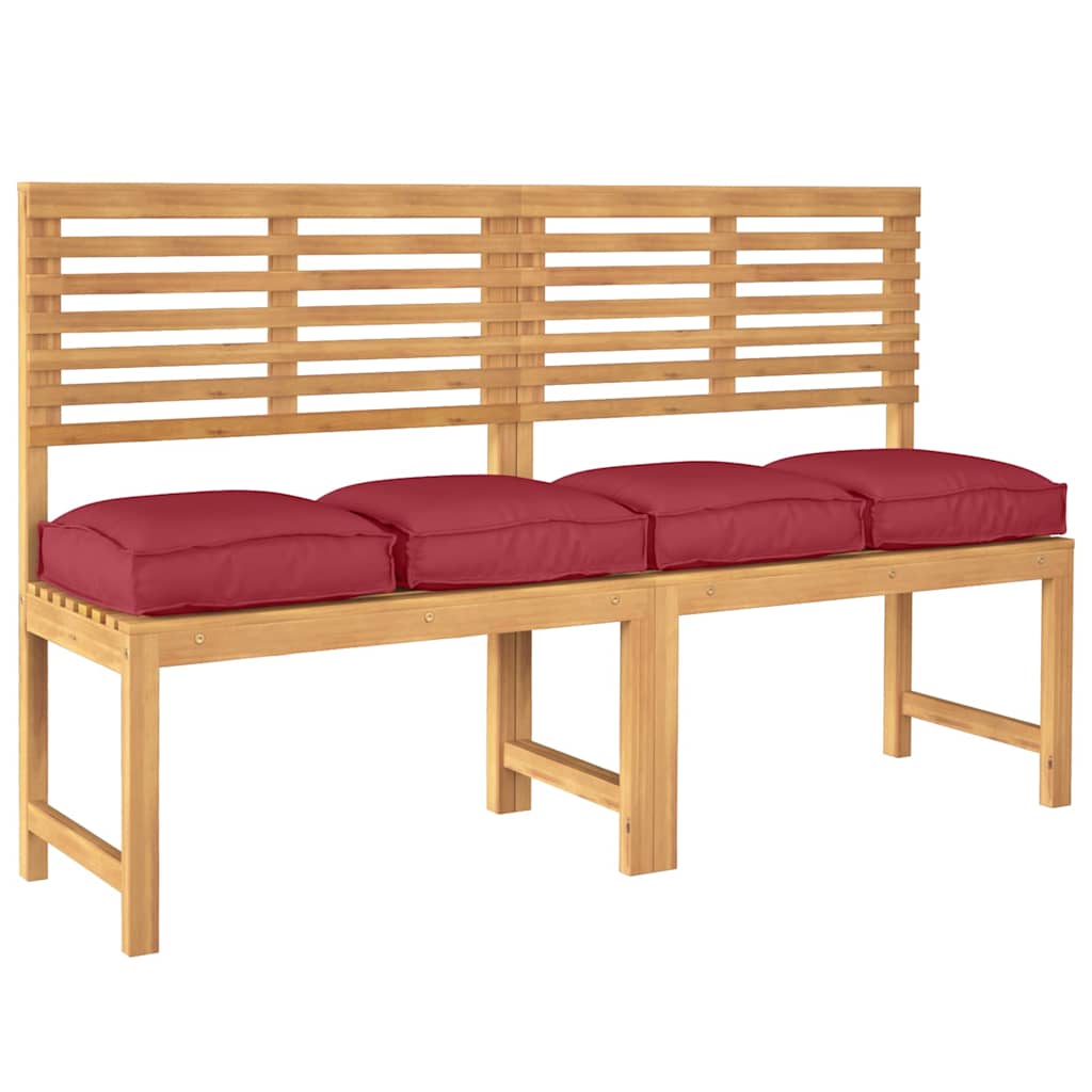 Padėklo pagalvėlė sėdynei 4 pcs Vyno raudona 40 x 40 x 8 cm