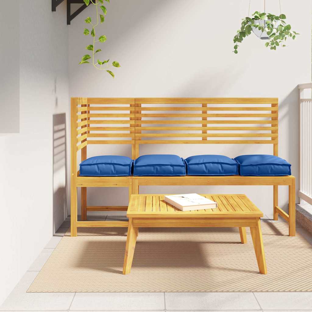 Padėklo pagalvėlė sėdynei 4 pcs Ryškiai mėlyna 40 x 40 x 8 cm