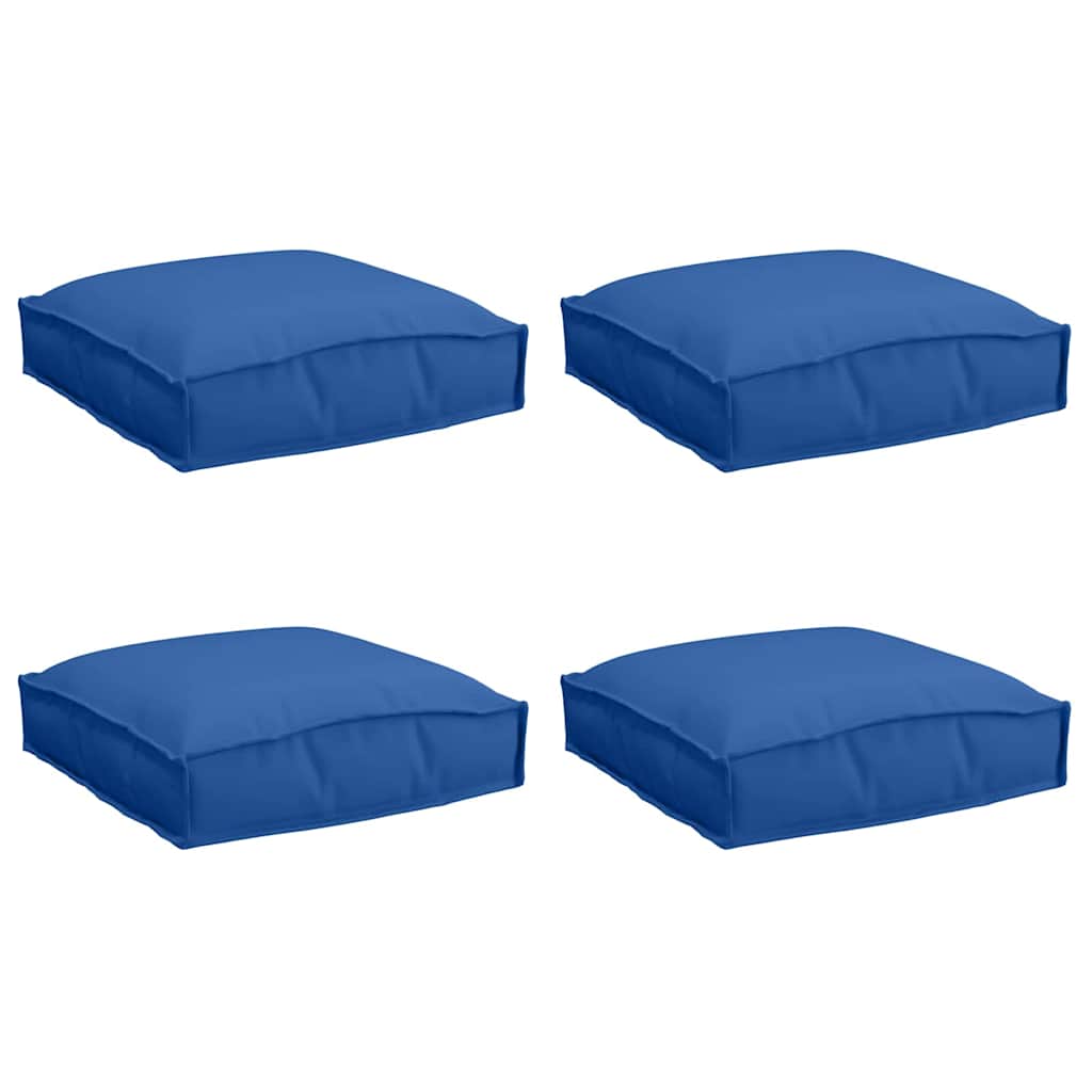Padėklo pagalvėlė sėdynei 4 pcs Ryškiai mėlyna 40 x 40 x 8 cm