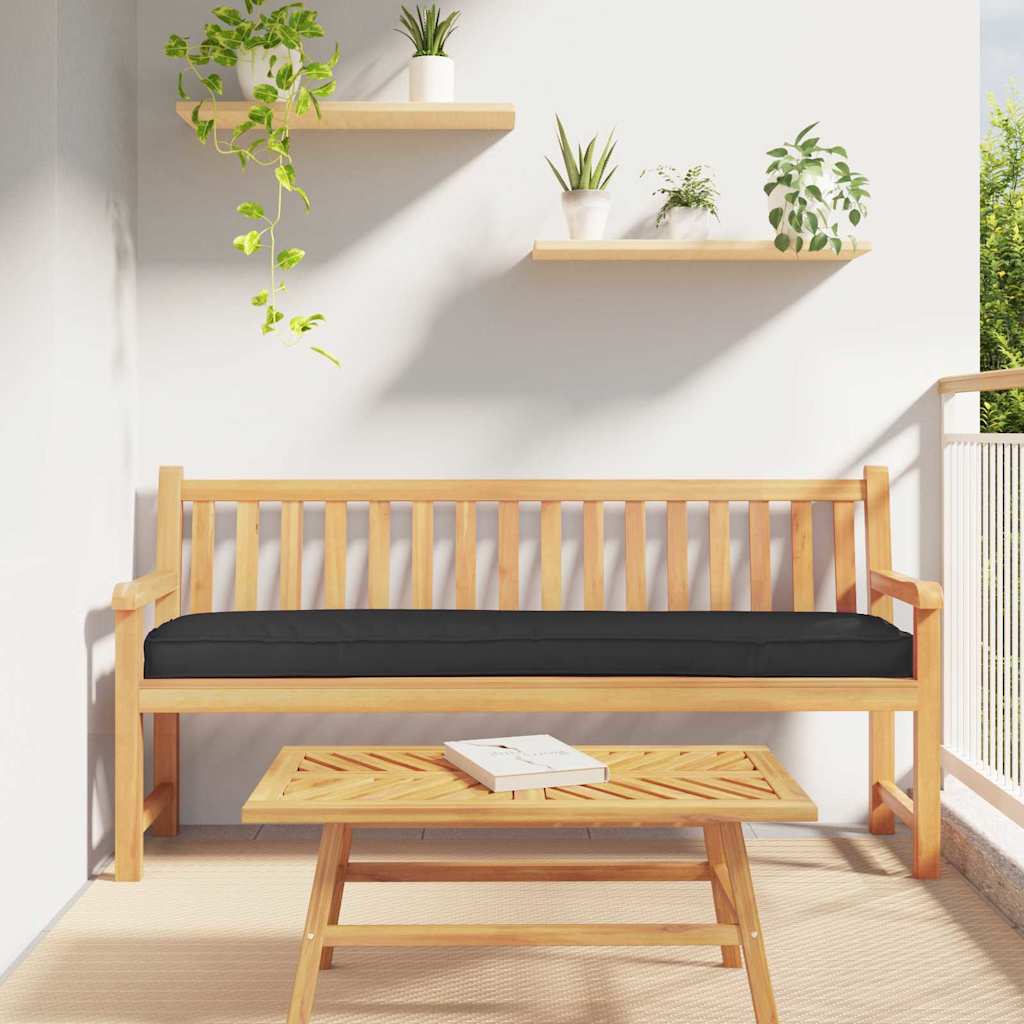 Pallet cushion Black 180 x 40 x 8 cm Oxford fabric
