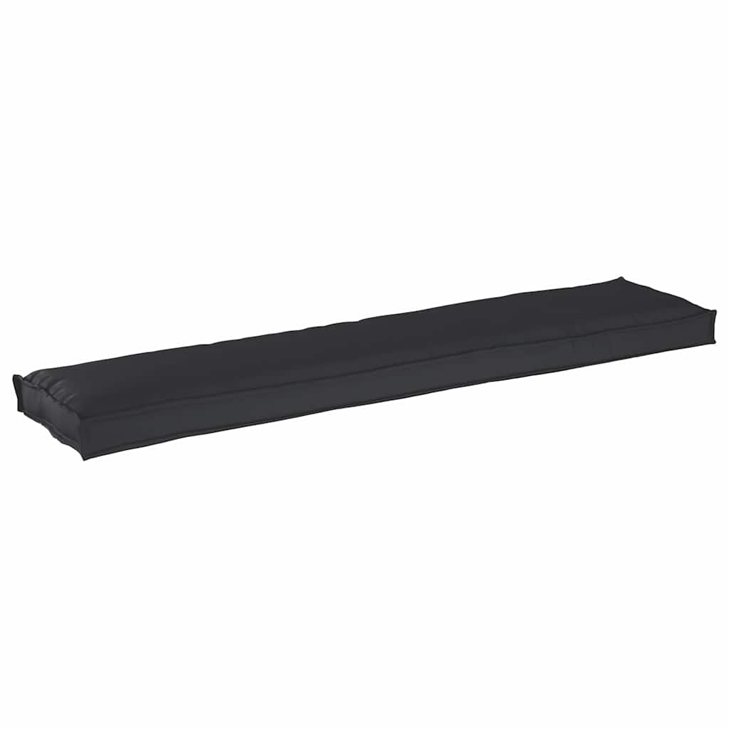Pallet cushion Black 180 x 40 x 8 cm Oxford fabric
