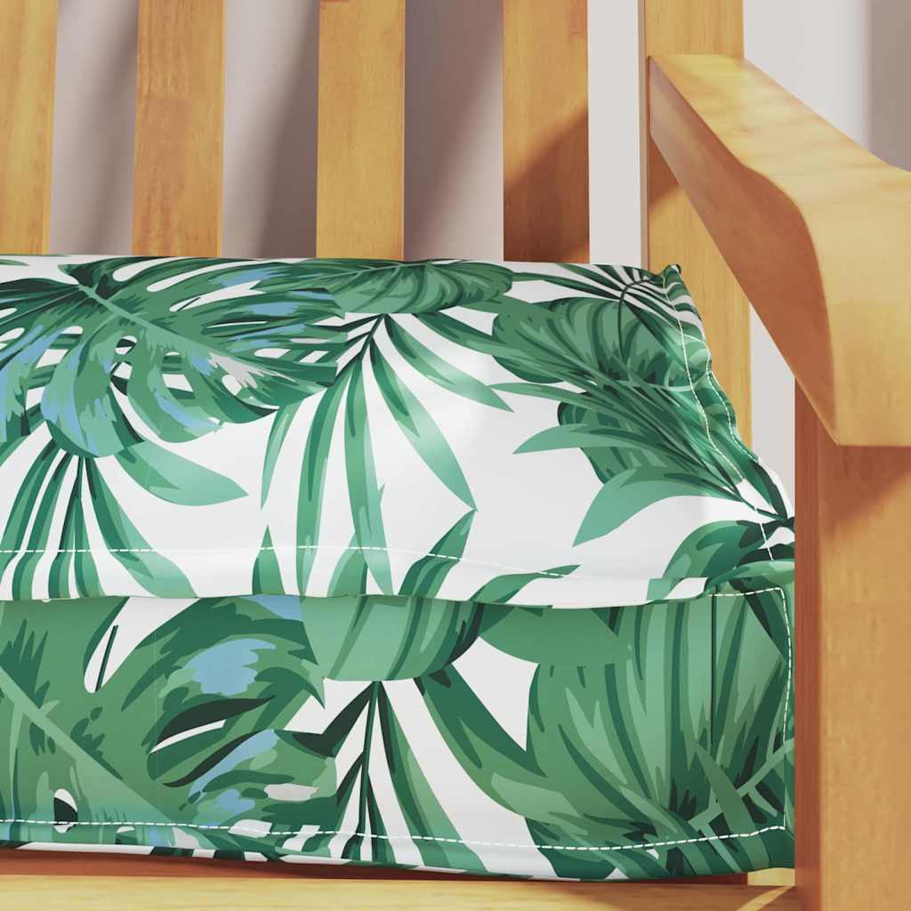 Pallet cushion for a bench, leaf pattern, 180x40x8 cm, Oxford fabric
