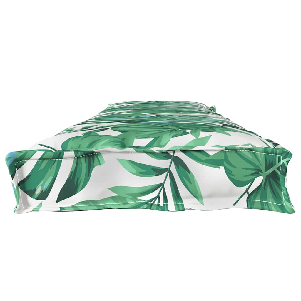 Pallet cushion for a bench, leaf pattern, 180x40x8 cm, Oxford fabric