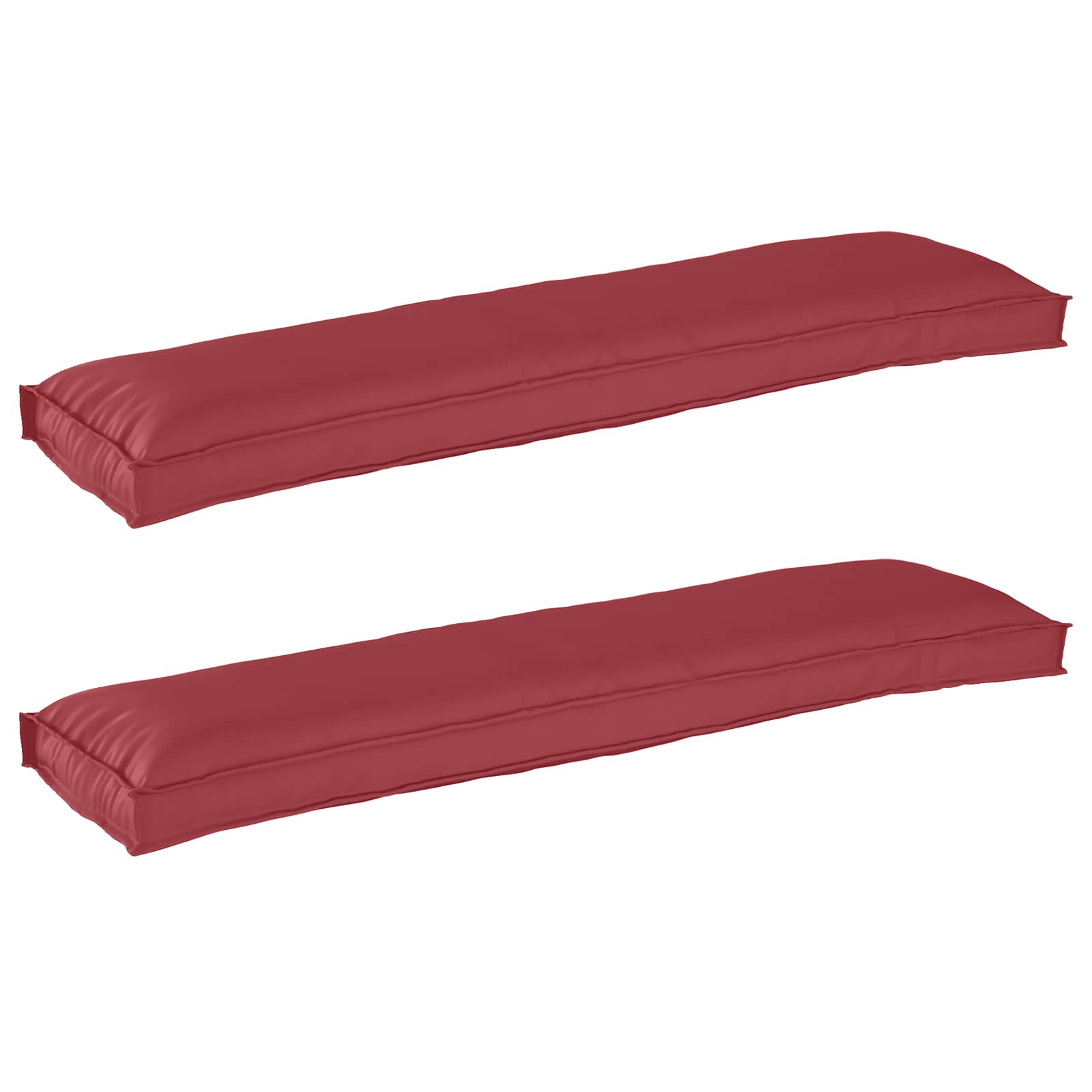 2 pc. Anthracite Pallet Bench Cushions 100x40x8 cm Oxford Fabric