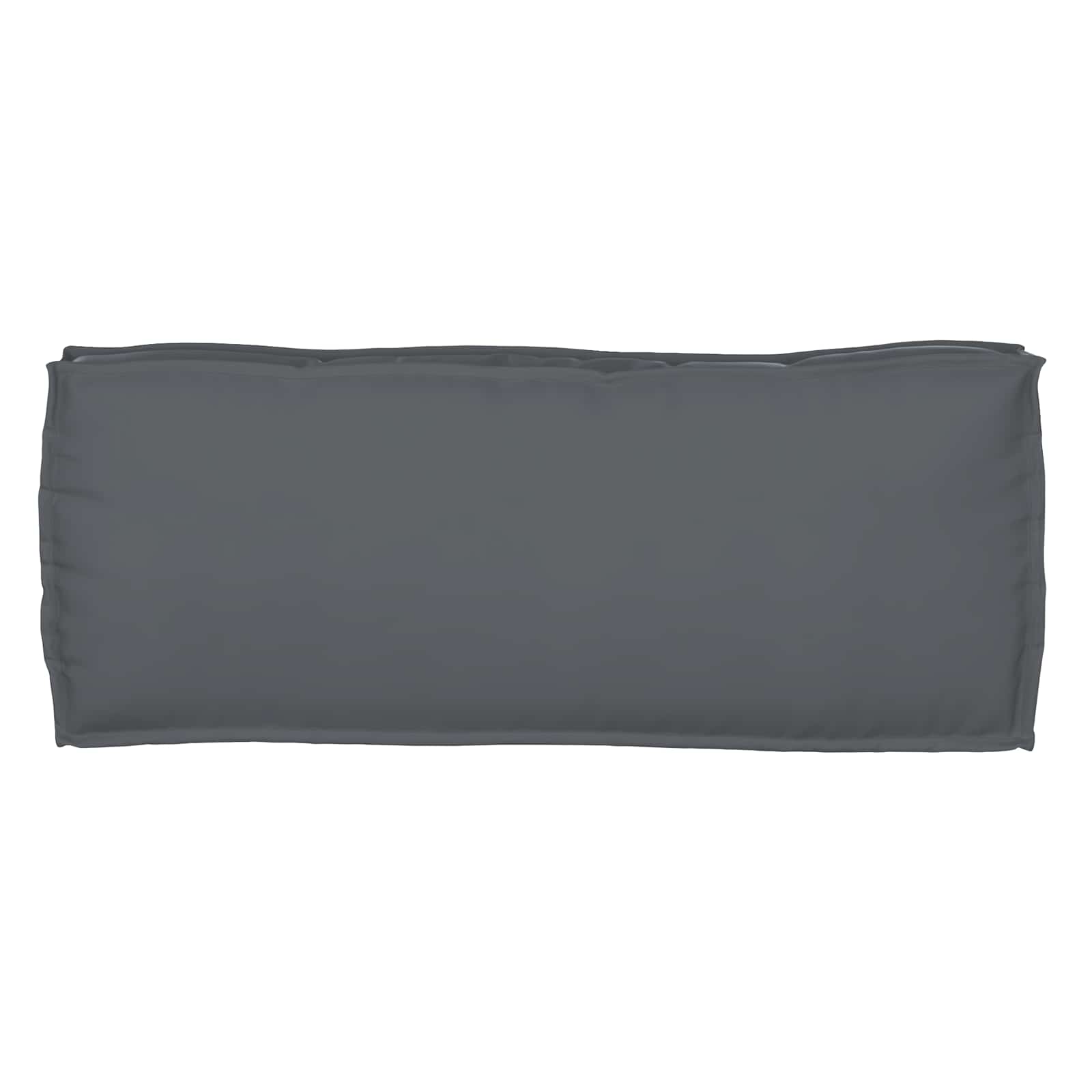 2 pc. Anthracite Pallet Bench Cushions 100x40x8 cm Oxford Fabric