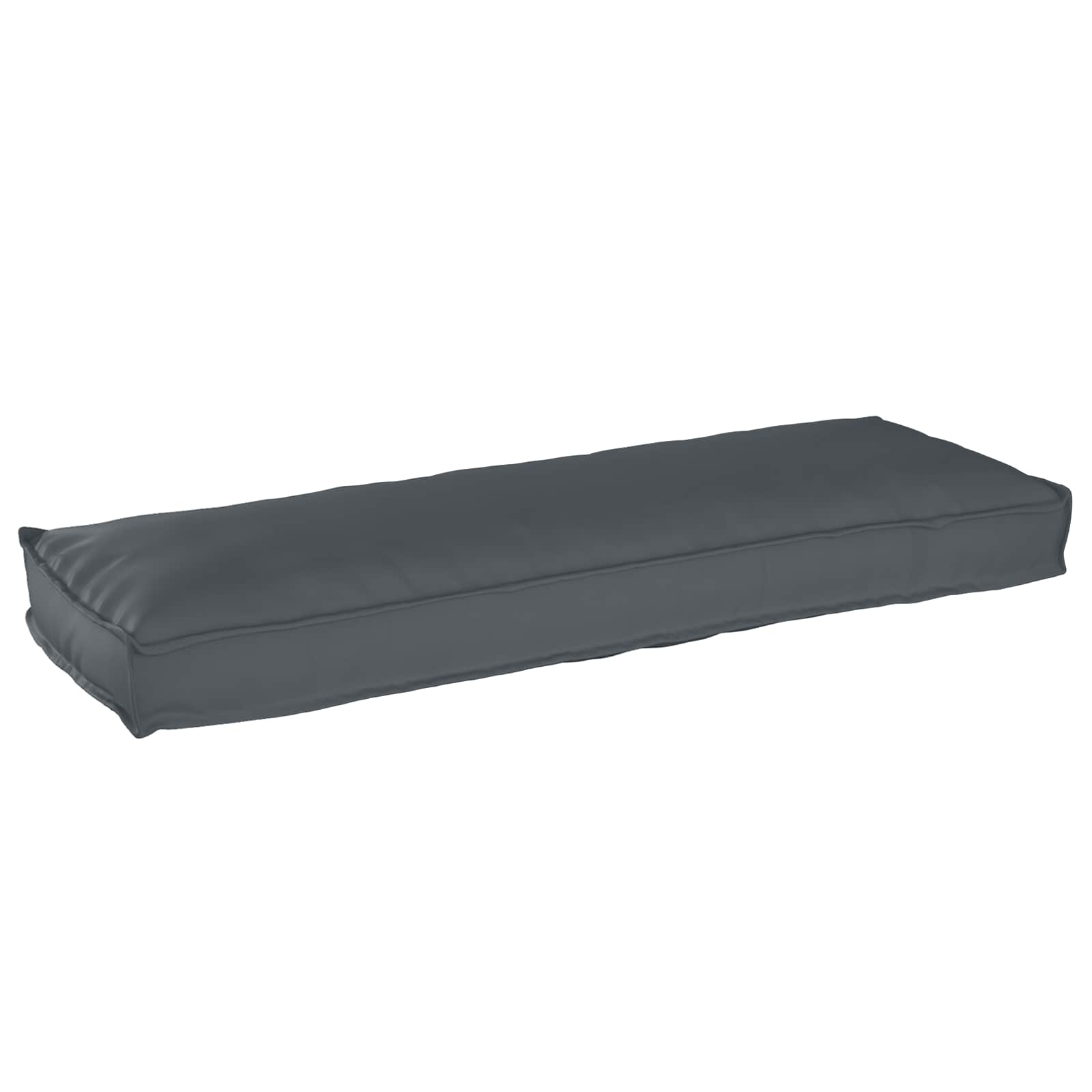 Paletės pagalvės suoleliui 2 vnt Antracito 120x40x8 cm Oxford audinys