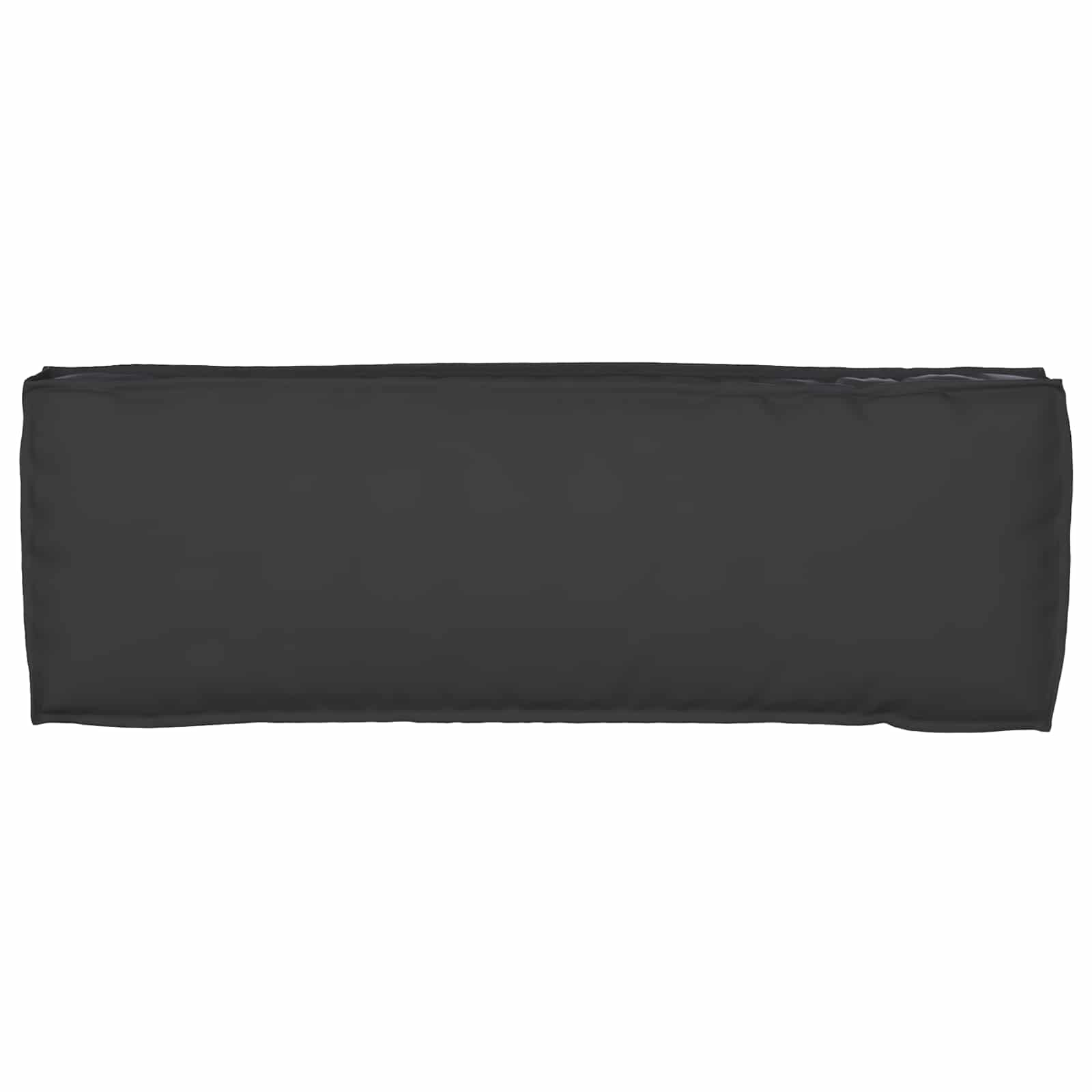 Paletės pagalvės suoleliui 2 vnt Juoda 120x40x8 cm Oxfordo audinys