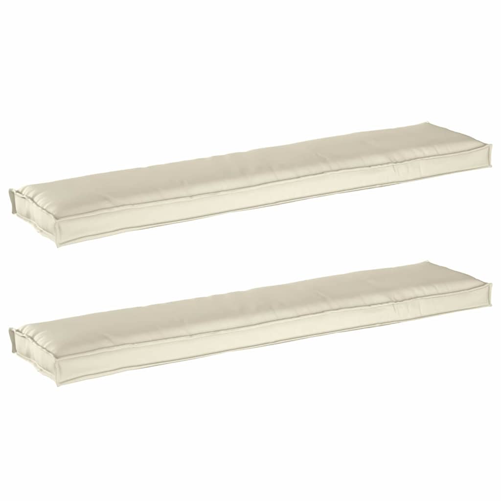 Pallet pagalvių rinkinys 2 pcs Kreminė 180 x 40 x 8 cm