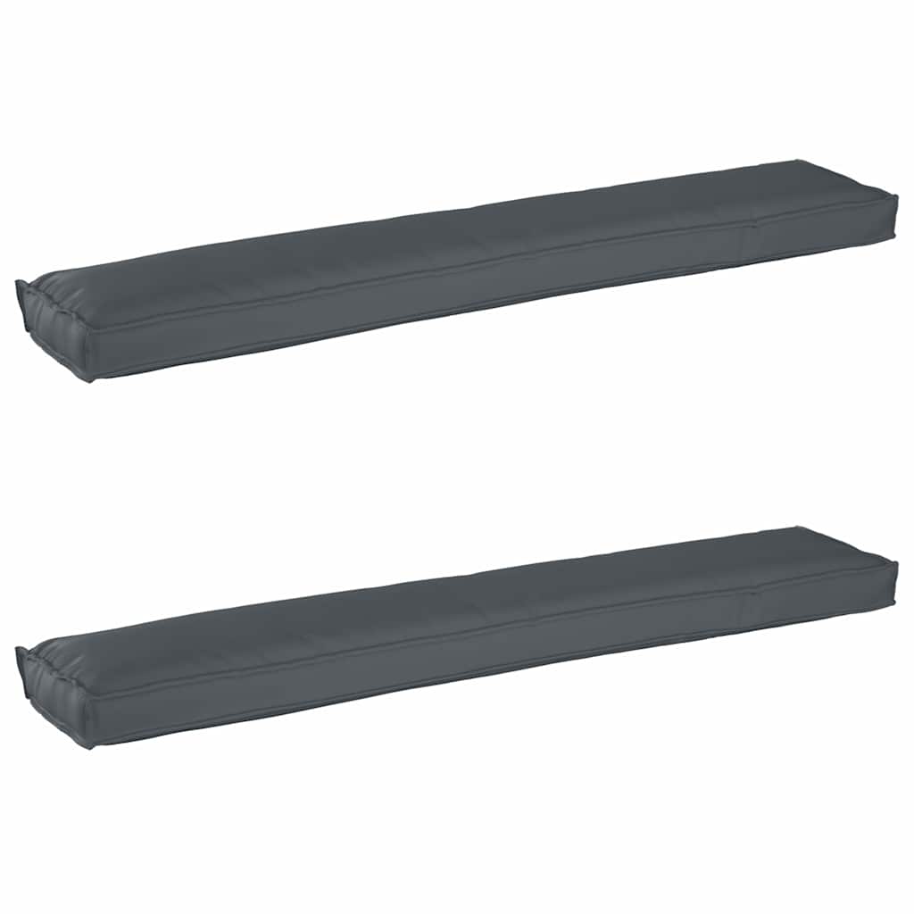 Pallet pagalvių rinkinys 2 pcs Antracitas 200 x 40 x 8 cm