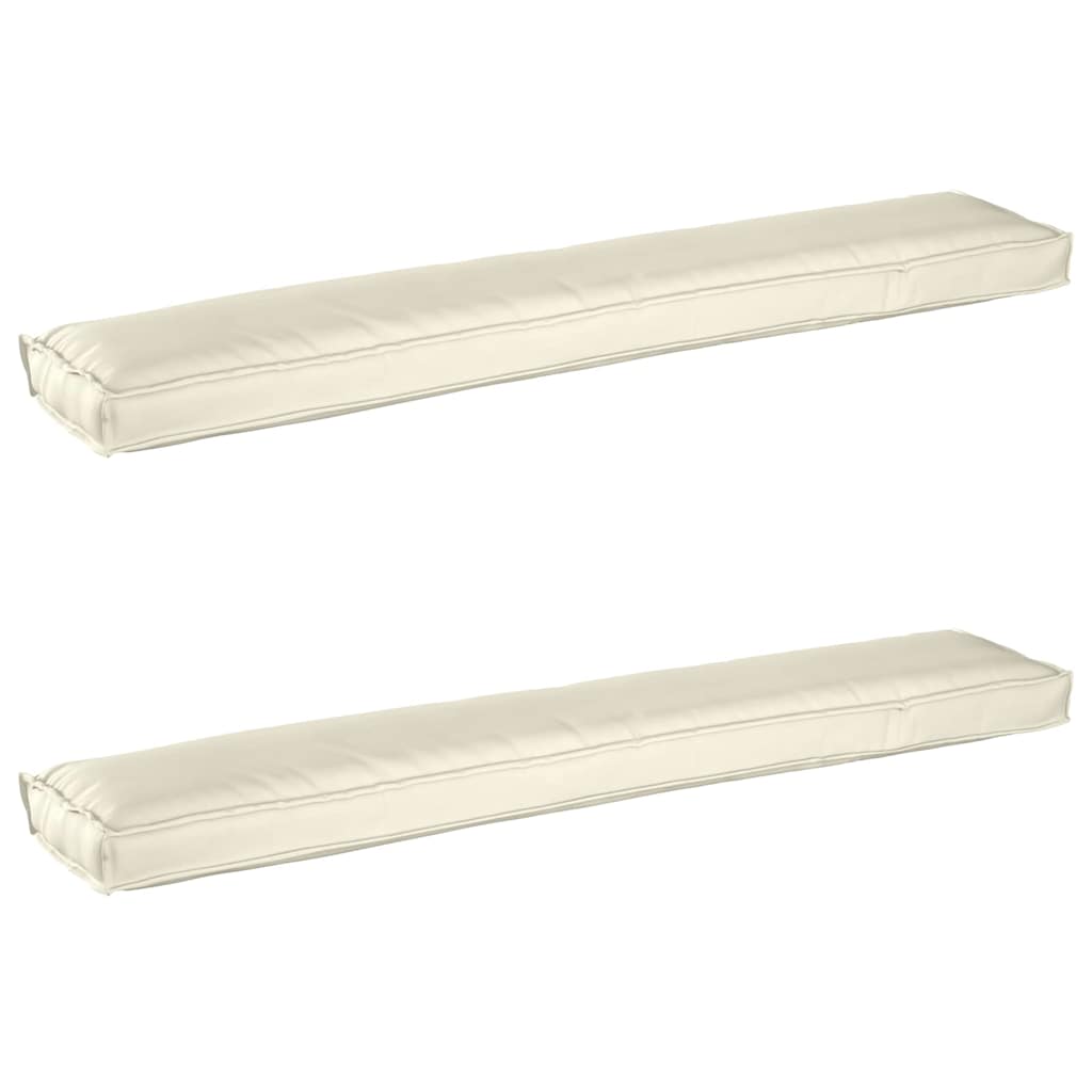 Pallet pagalvių rinkinys 2 pcs Kreminė 200 x 40 x 8 cm