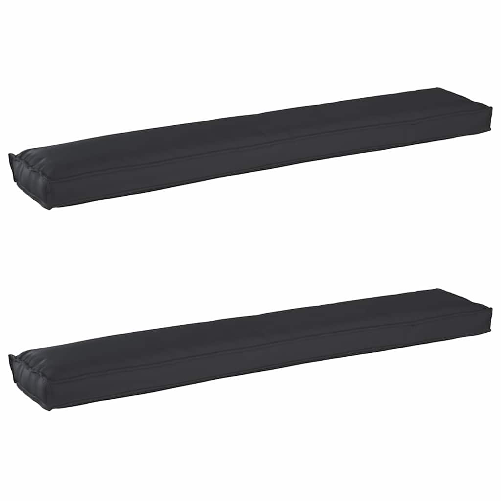 Pallet pagalvių rinkinys 2 pcs Juoda 200 x 40 x 8 cm