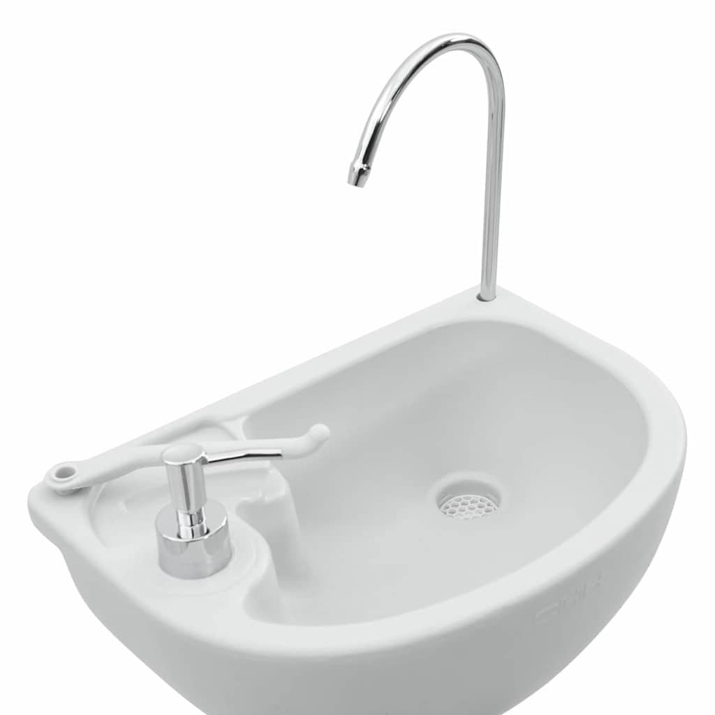 Camping Toilet 2 pcs Grey, White. 50.5 x 33 x 103 cm