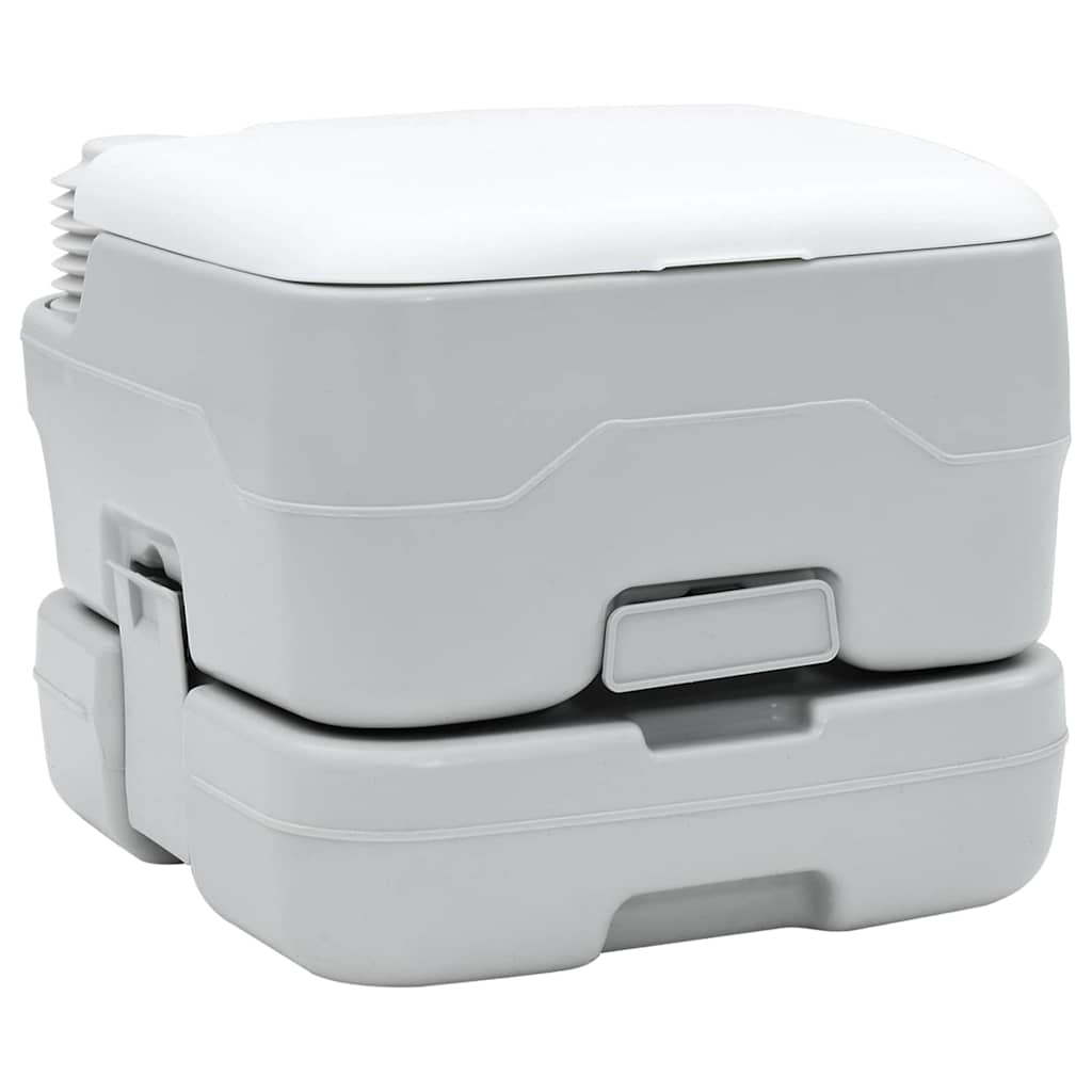 Camping Toilet 2 pcs Grey, White. 50.5 x 33 x 103 cm