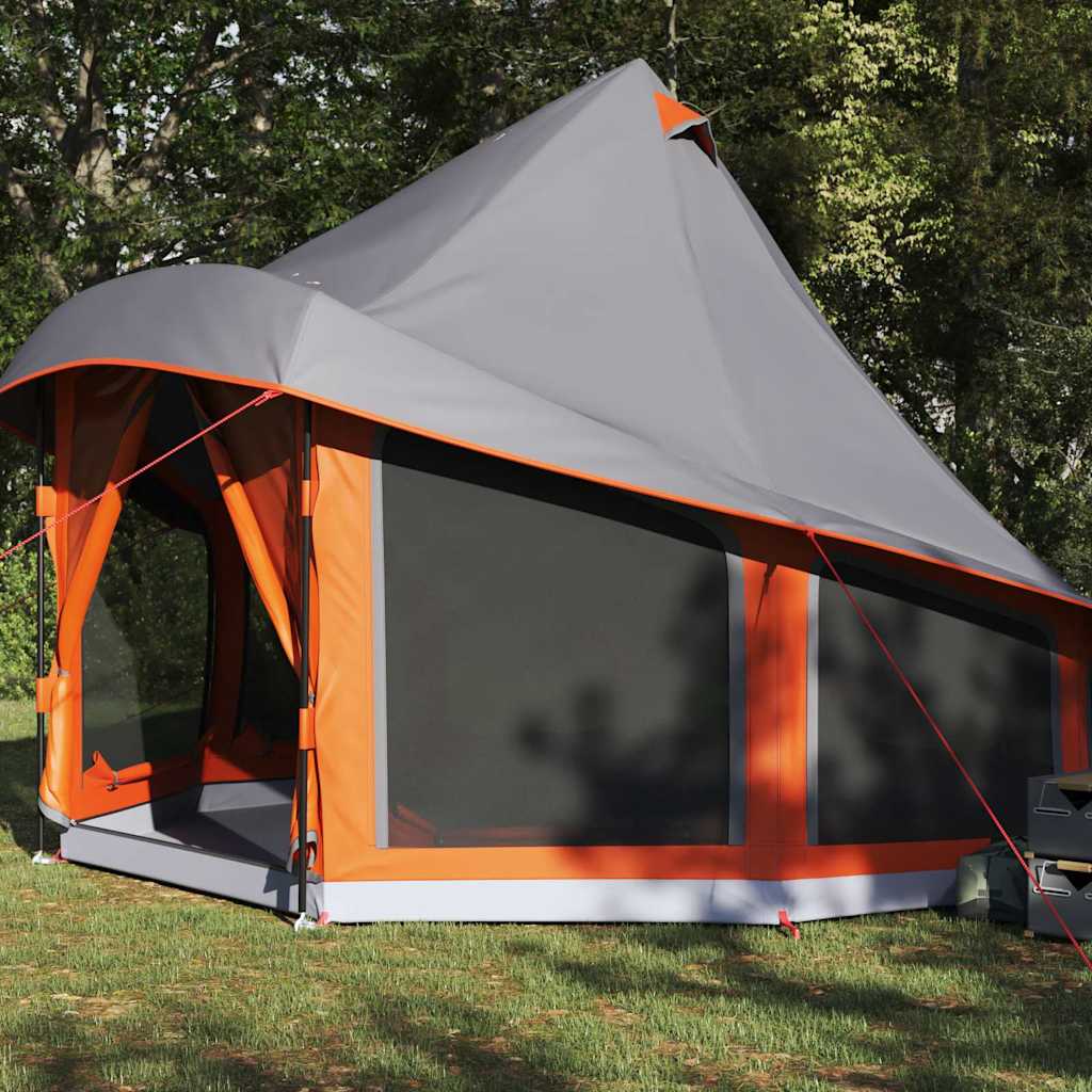 Šeimos Tipi Šlikas su stogu Pilka, Oranžinė 404 x 370 x 270 cm