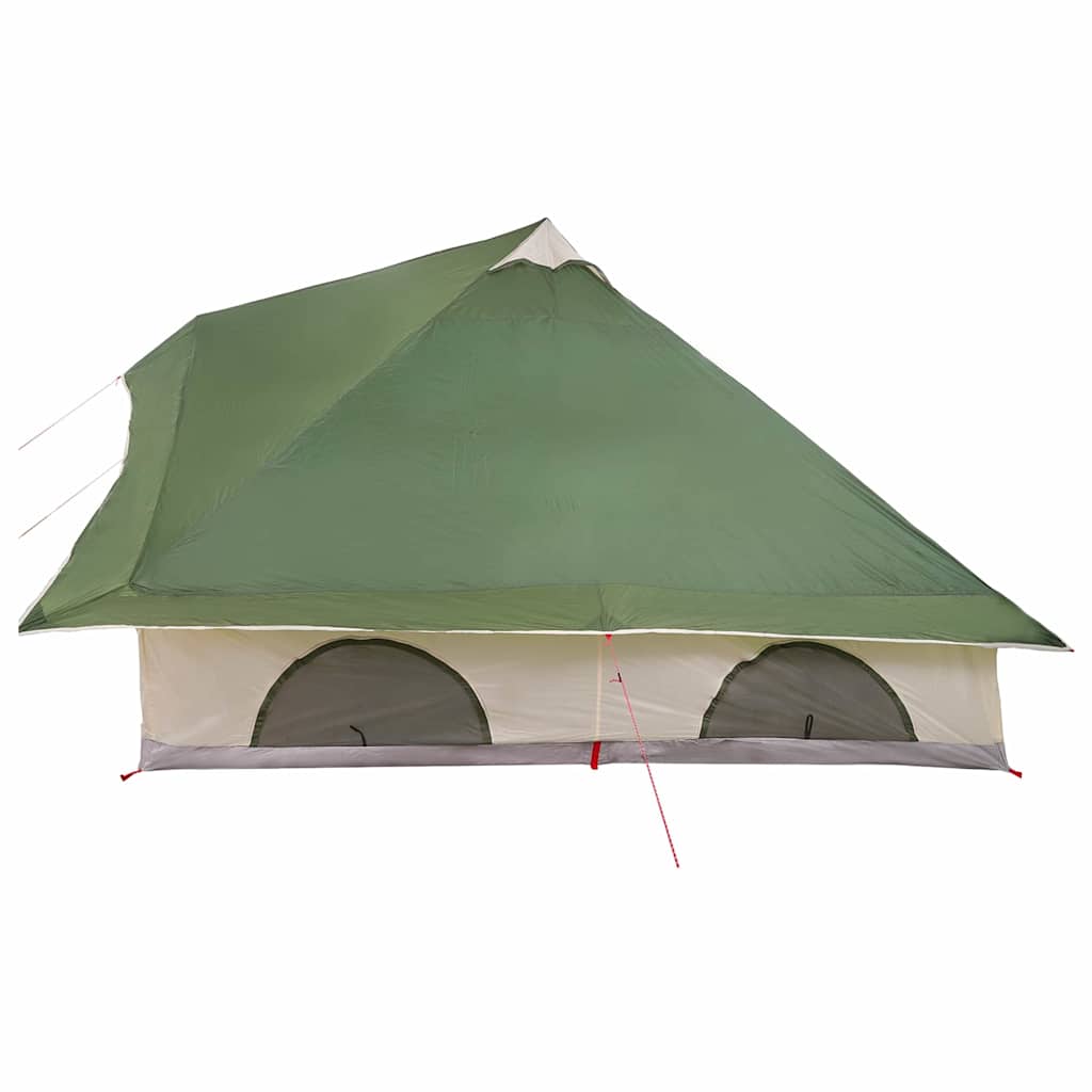 Ģimenes tipi sliekšņa salokāms zaļš brūns 358 x 296 x 258 cm