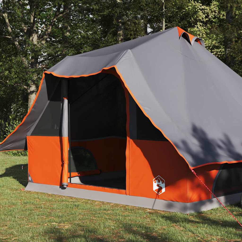 Ģimenes Tipi Telts Sliks ar jumtu Pelēka, Oranža 358 x 296 x 258 cm