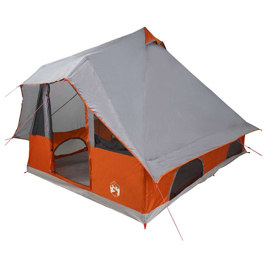 Ģimenes Tipi Telts Sliks ar jumtu Pelēka, Oranža 358 x 296 x 258 cm