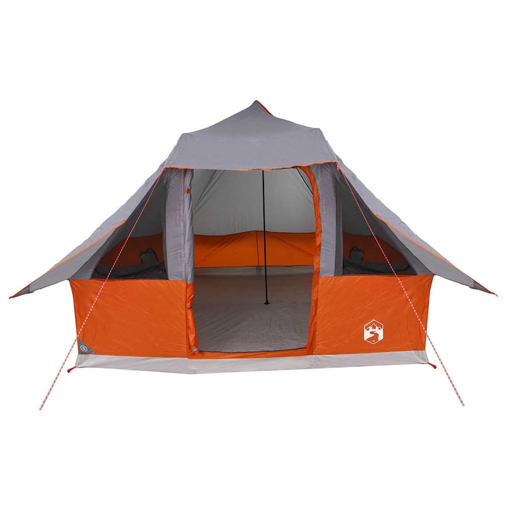 Ģimenes Tipi Telts Sliks ar jumtu Pelēka, Oranža 358 x 296 x 258 cm
