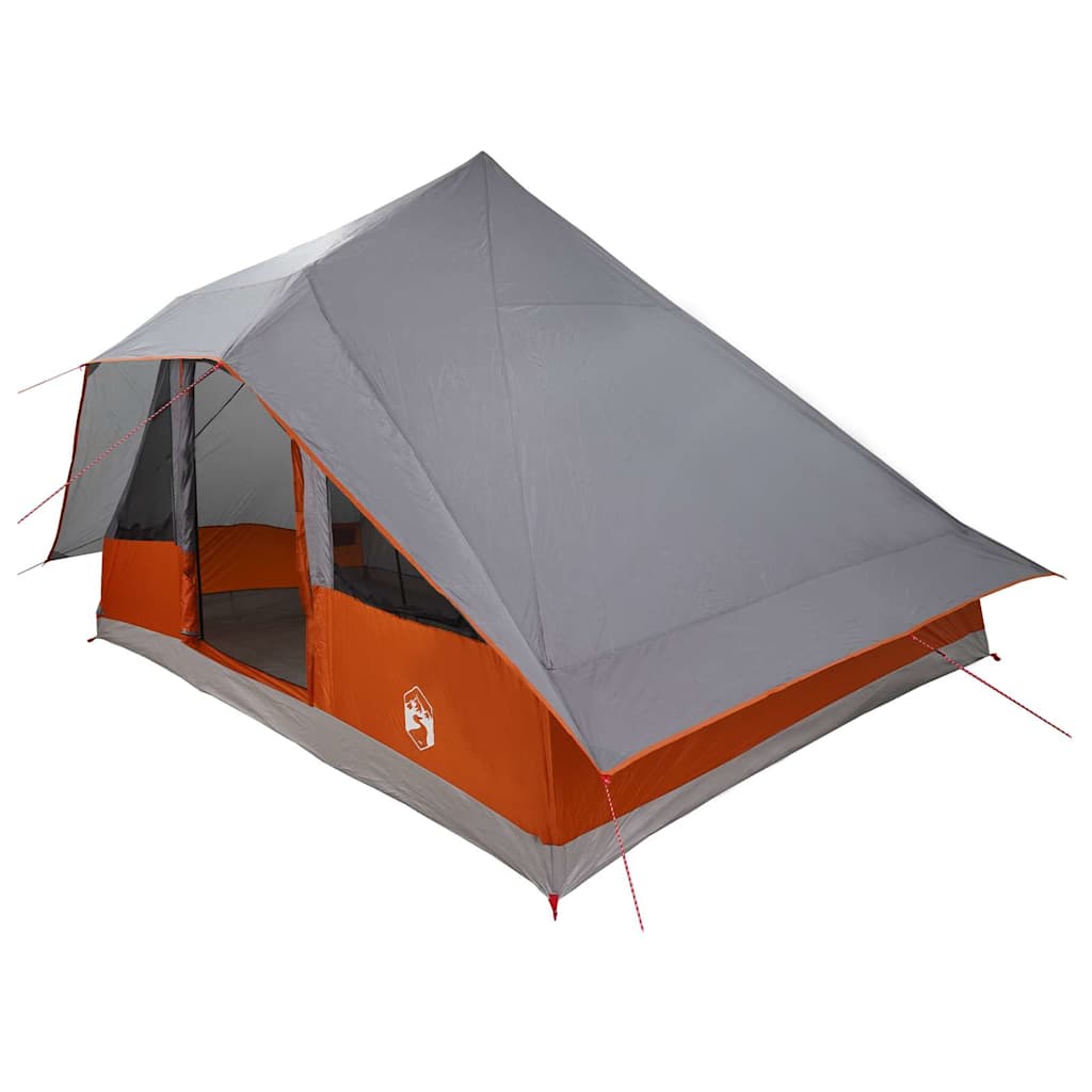 Ģimenes tipi telts Šliks ar jumtu Pelēka, Oranža 364 x 281 x 257 cm