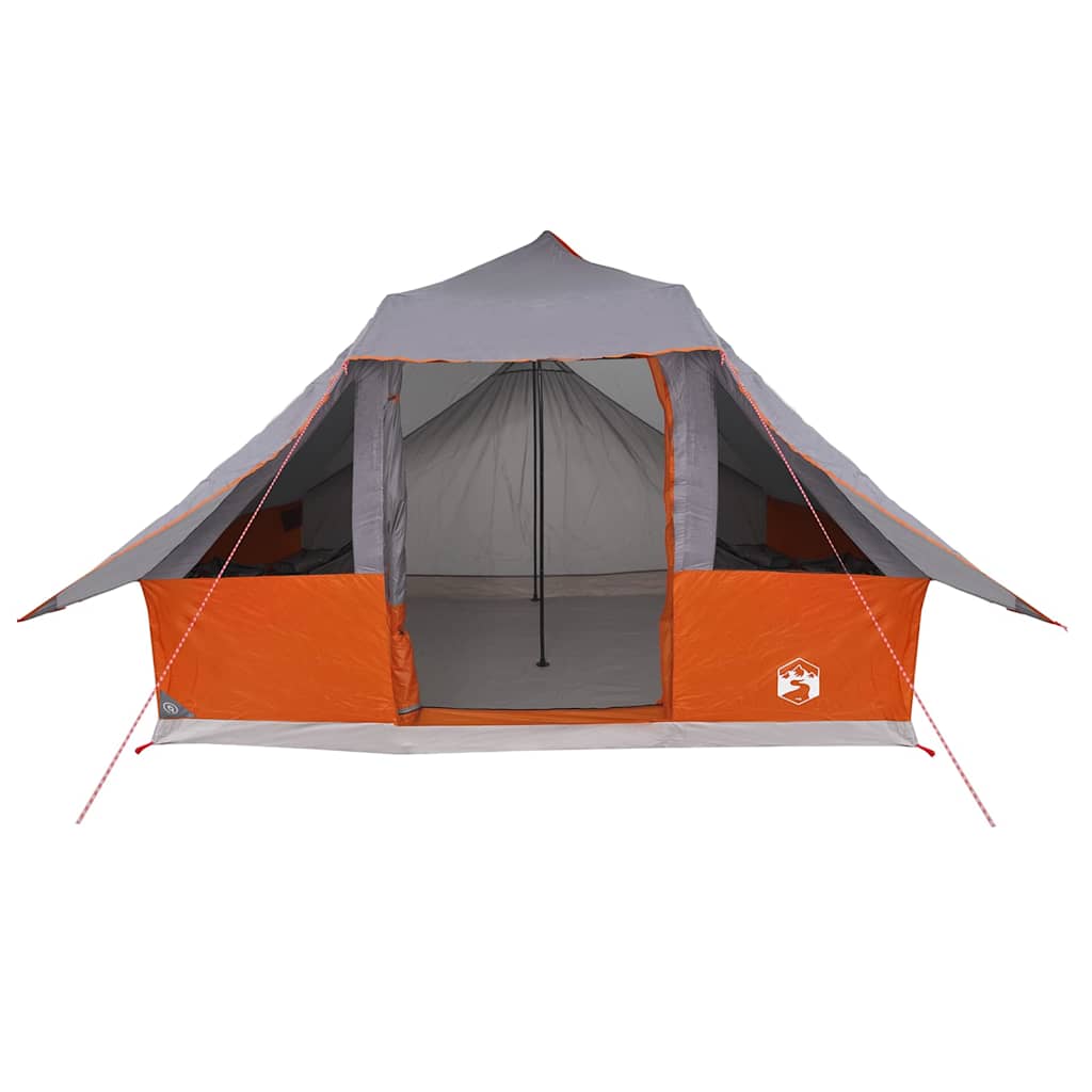 Ģimenes tipi telts Šliks ar jumtu Pelēka, Oranža 364 x 281 x 257 cm