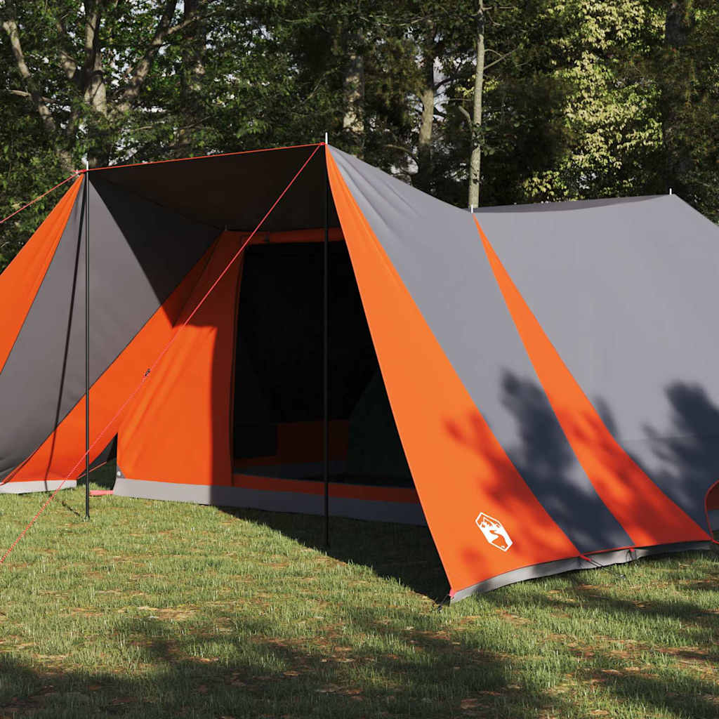 Family Tent with Roof Gray, Orange 660 x 456 x 200 cm