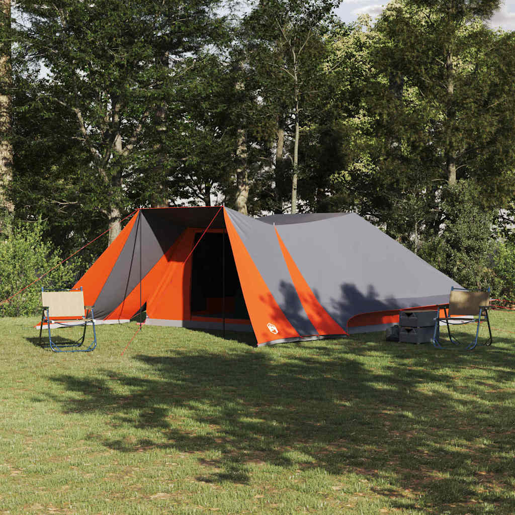 Family Tent with Roof Gray, Orange 660 x 456 x 200 cm