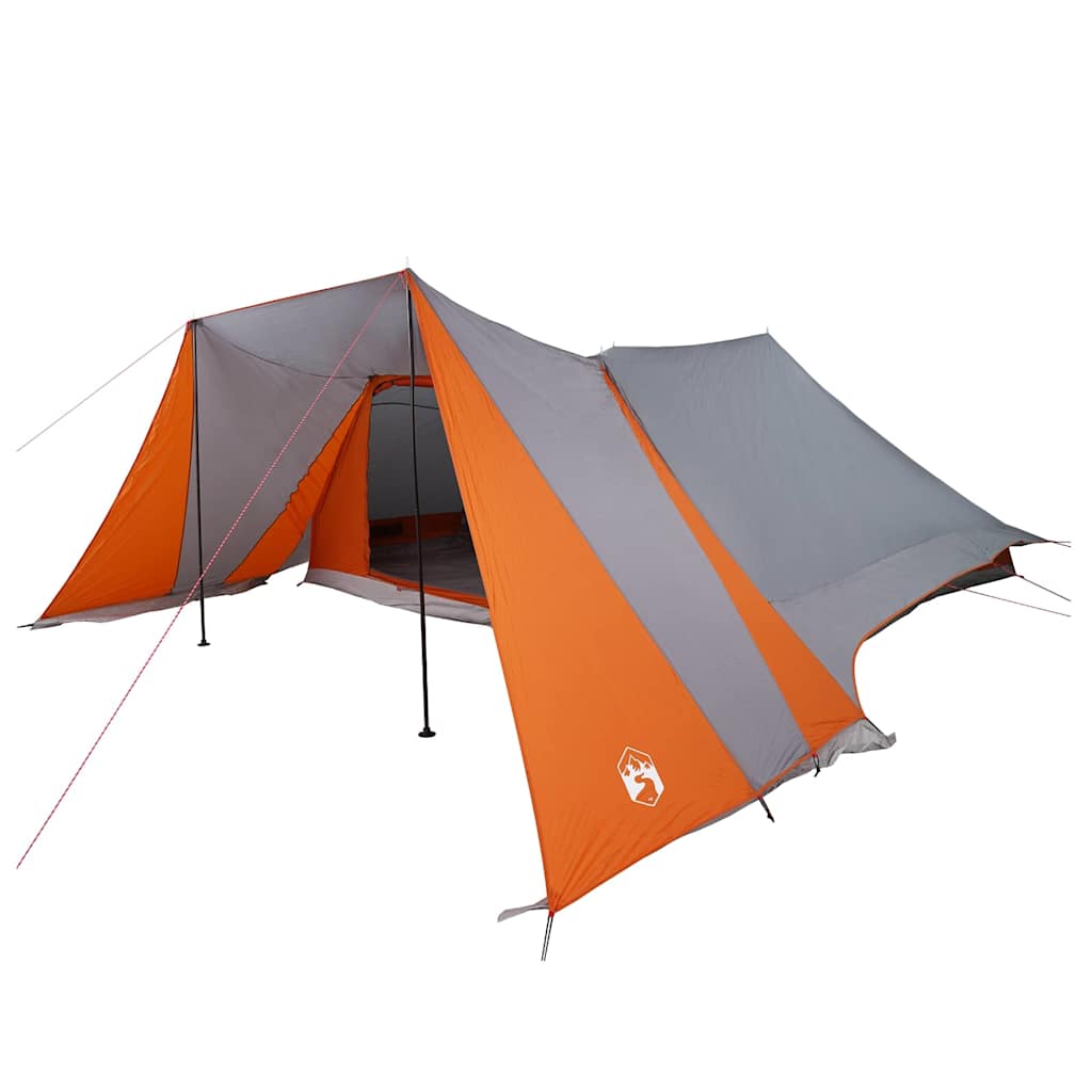 Family Tent with Roof Gray, Orange 660 x 456 x 200 cm