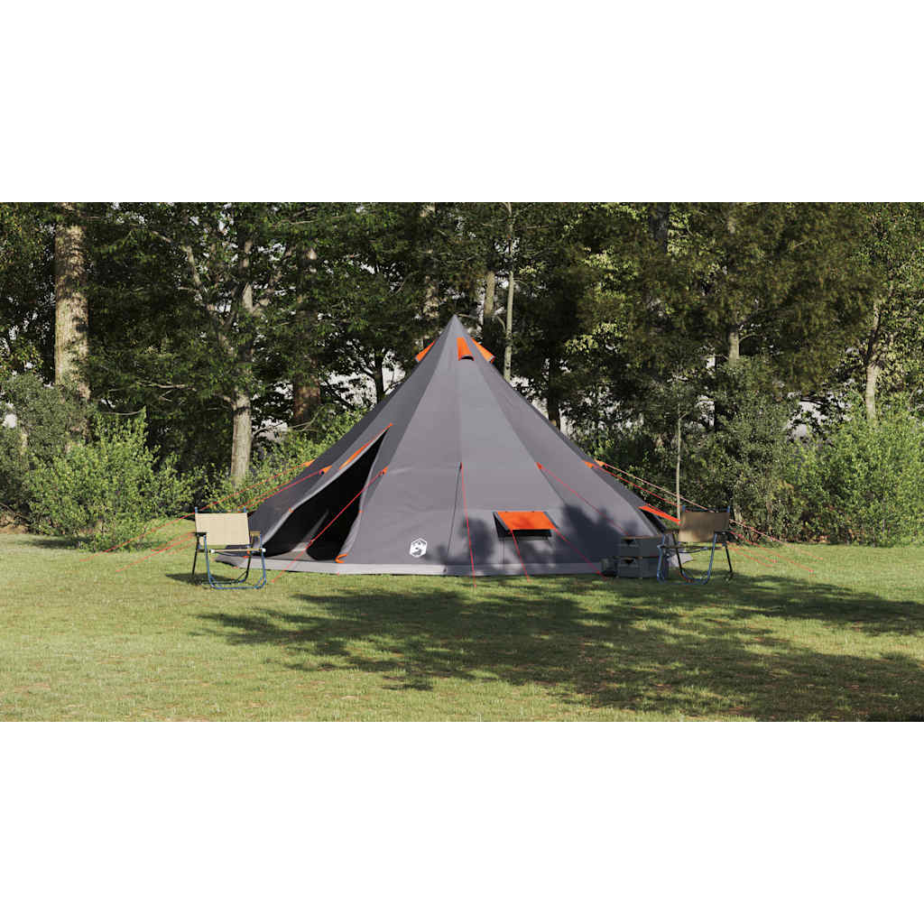 Šeimos Tipi Šlikas su stogu Pilka, Oranžinė 560 x 560 x 300 cm