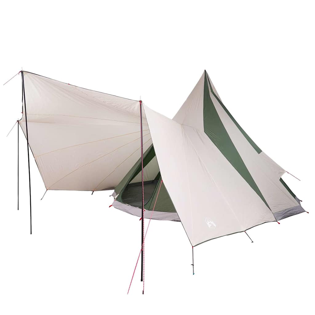 Šeimos Tipi Šlikas su stogu Žalia, beige 510 x 690 x 330 cm