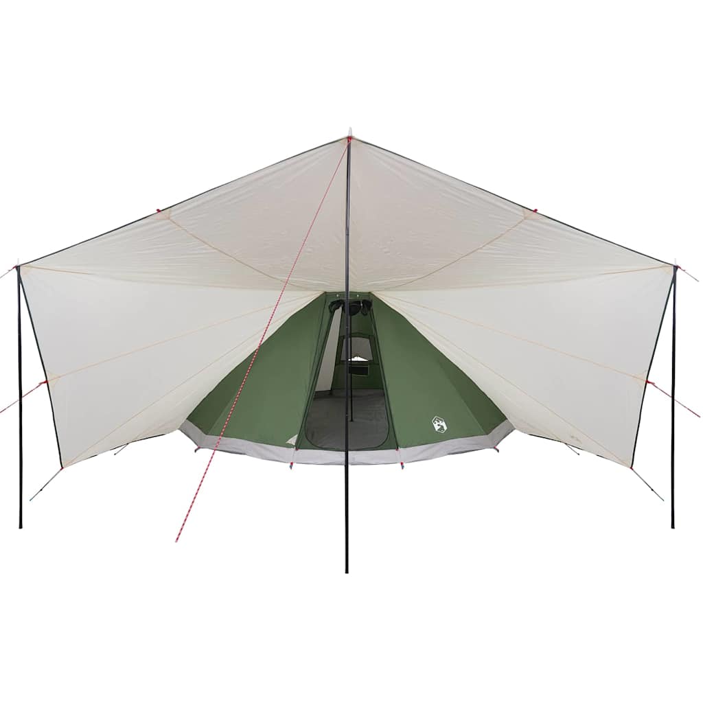 Šeimos Tipi Šlikas su stogu Žalia, beige 510 x 690 x 330 cm