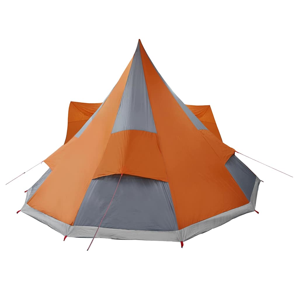 Tipi Šlikas ģimenei ar jumtu pelēkā, oranžā krāsā 510 x 690 x 330 cm