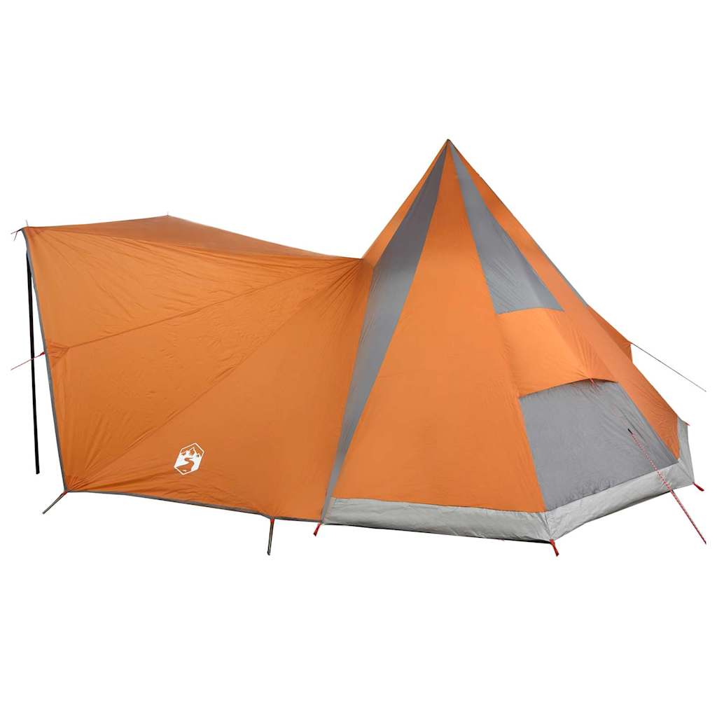 Tipi Šlikas ģimenei ar jumtu pelēkā, oranžā krāsā 510 x 690 x 330 cm