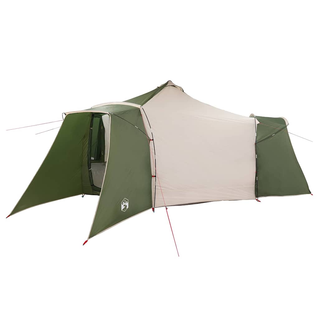 Tipi Tent Green and Sand 492 x 492 x 275 cm