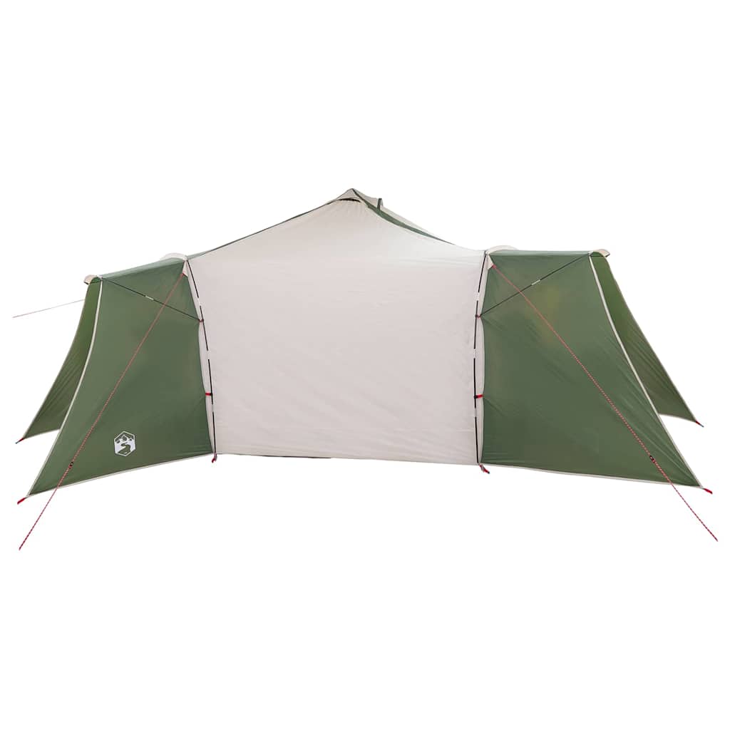 Tipi Tent Green and Sand 492 x 492 x 275 cm