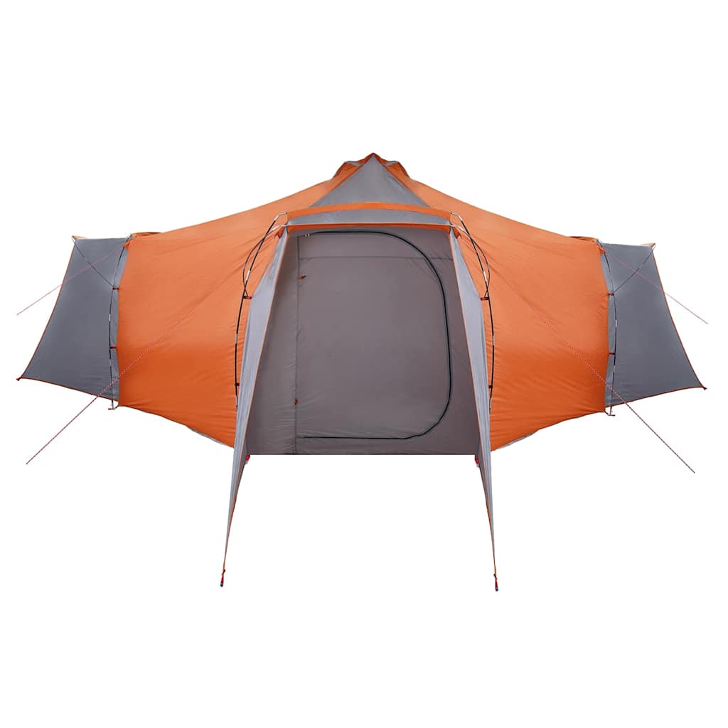 Tipi palapinė Pilka ir oranžinė 492 x 492 x 275 cm audinys