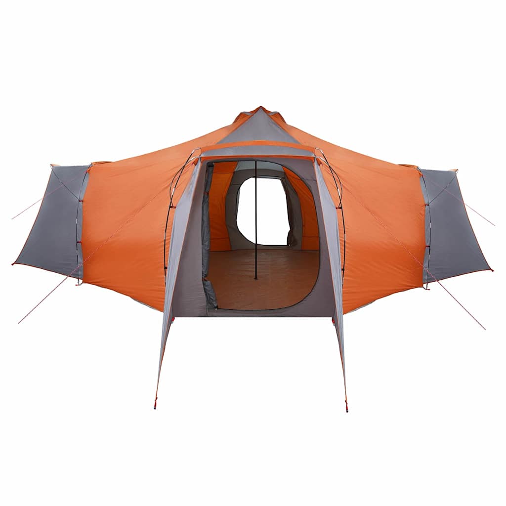 Tipi palapinė Pilka ir oranžinė 492 x 492 x 275 cm audinys