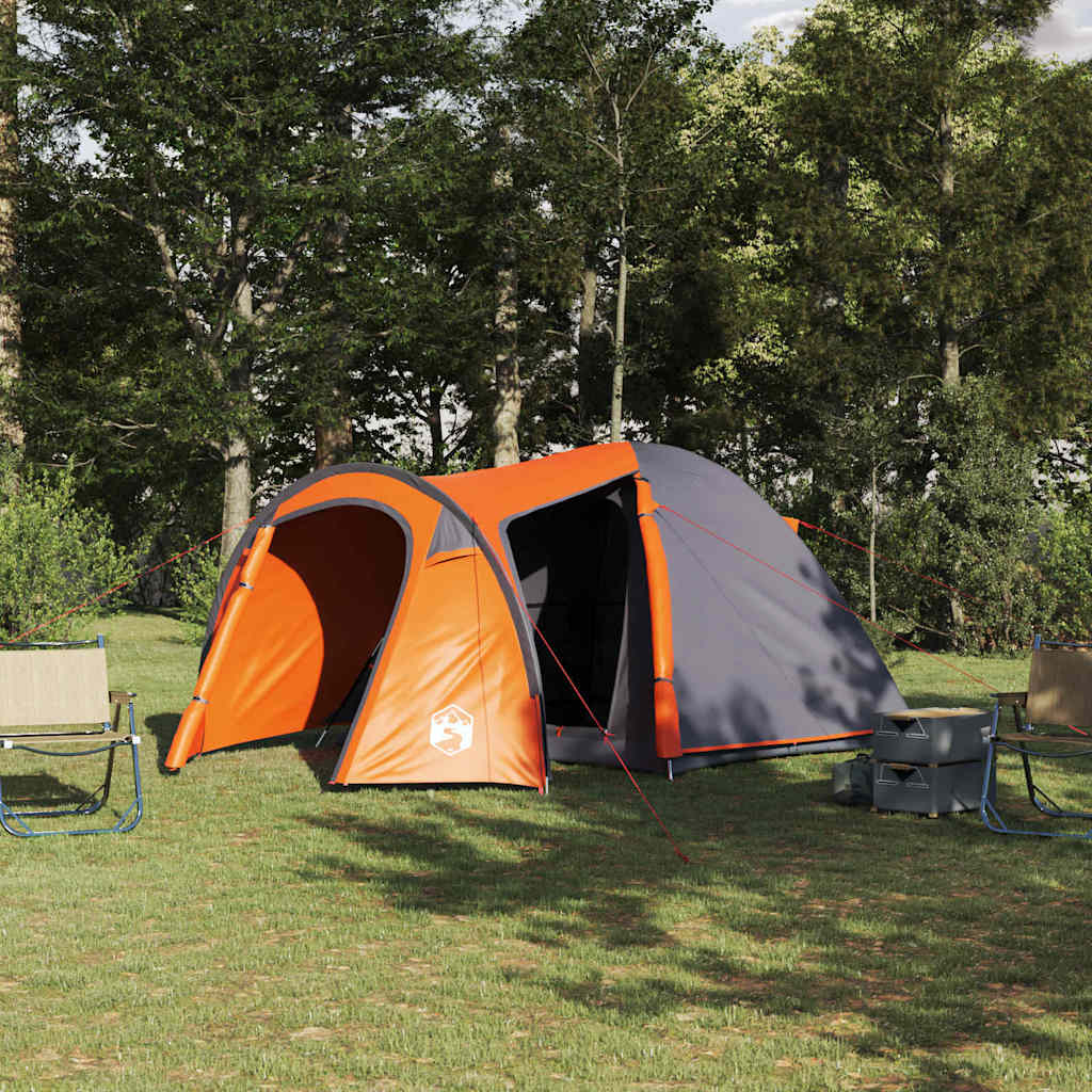 Kupolveida telts Cita Pelēka un oranža 384 x 254 x 170 cm