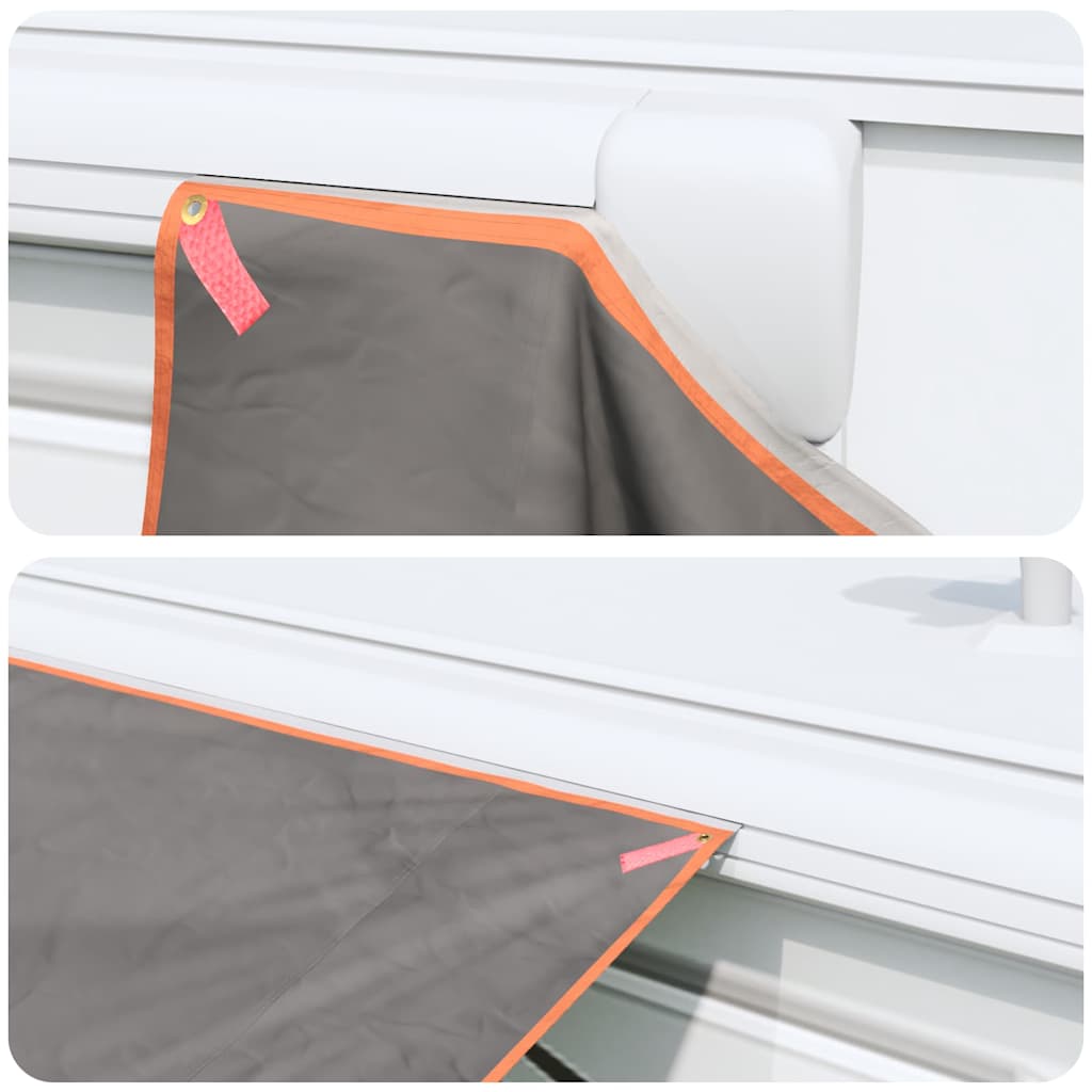 Waterproof Tarpaulin with Roof Grey and Orange
