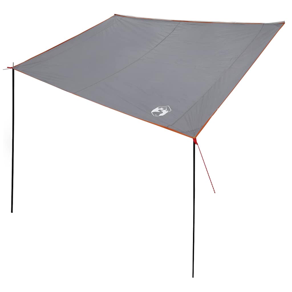 Karavano markizė Pilka ir oranžinė 240 x 350 cm tafta