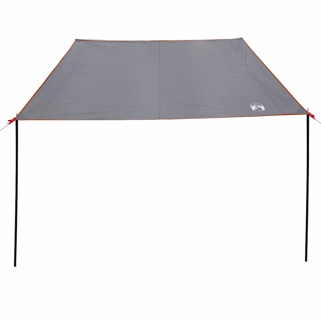 Karavano markizė Pilka ir oranžinė 240 x 350 cm tafta