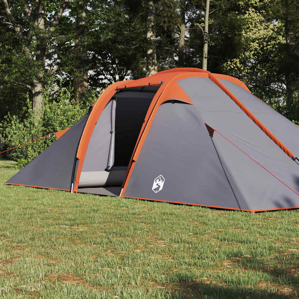 Tent with a roof Grey and orange and black 510 x 240 x 156 cm