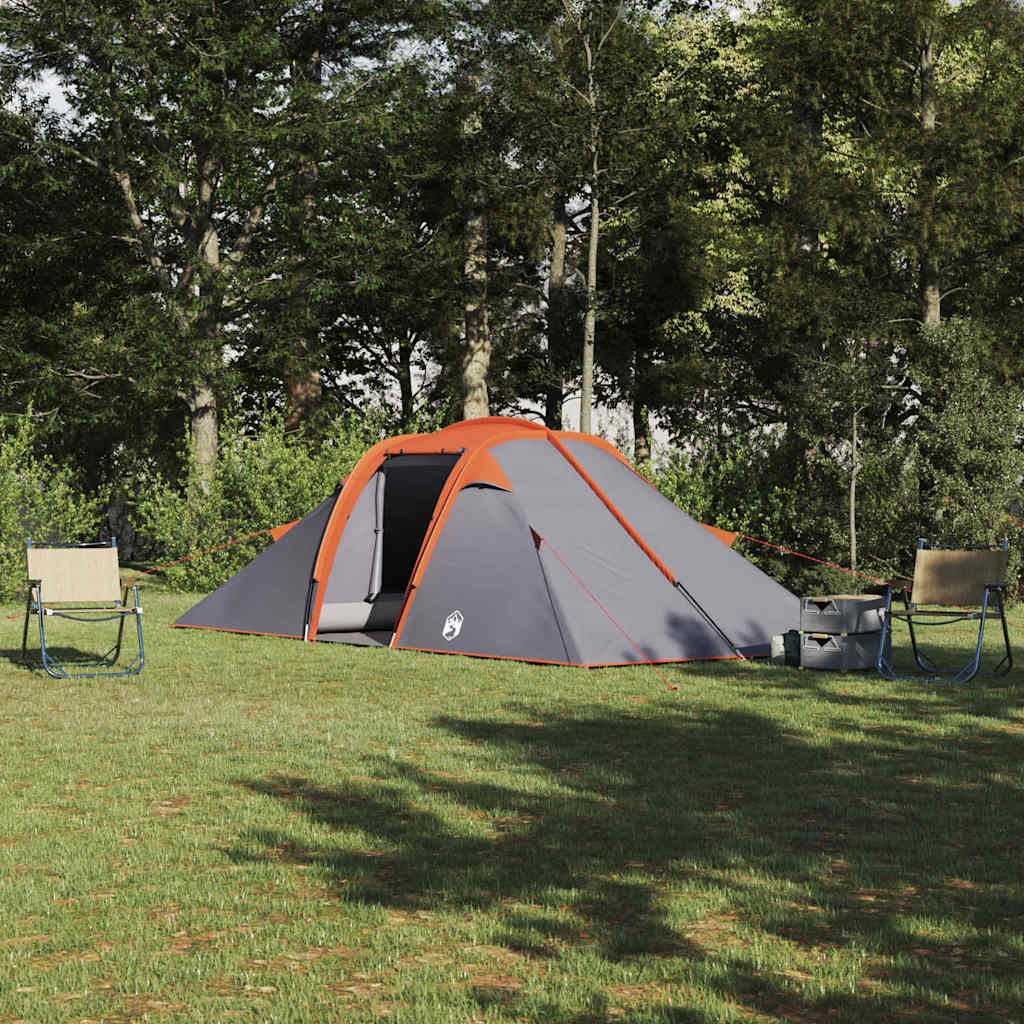 Tent with a roof Grey and orange and black 510 x 240 x 156 cm