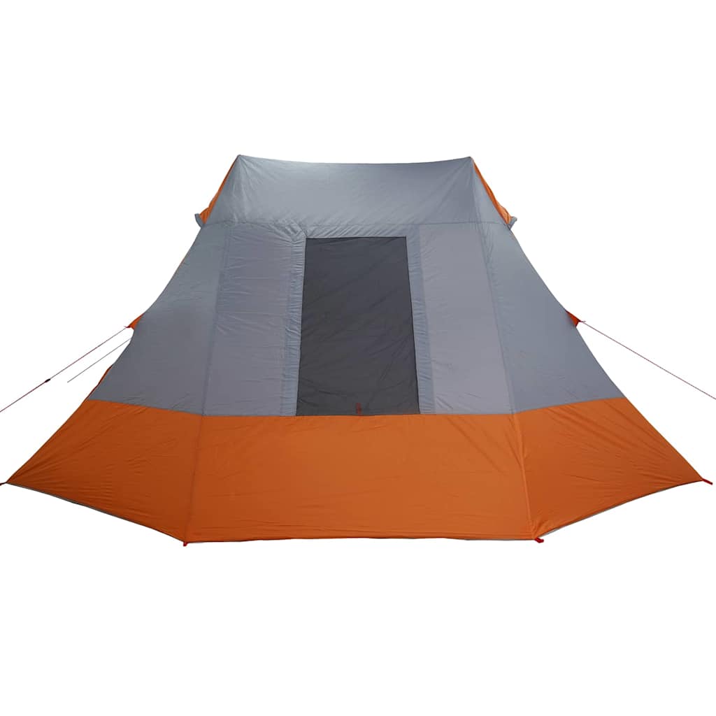 Camping Tent Grey and Orange 482 x 360 x 227 cm