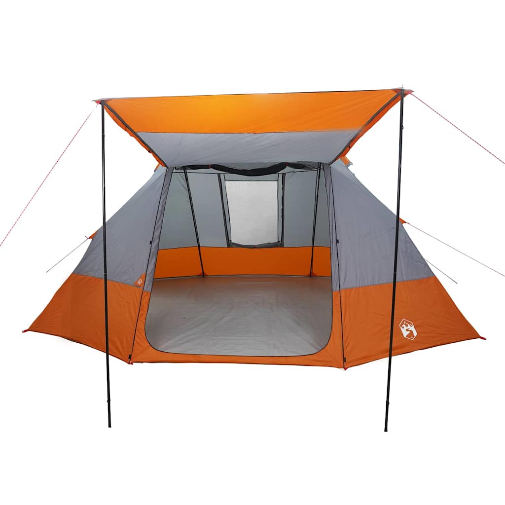 Camping Tent Grey and Orange 482 x 360 x 227 cm