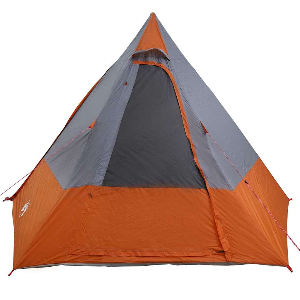 Camping Tent Grey and Orange 482 x 360 x 227 cm