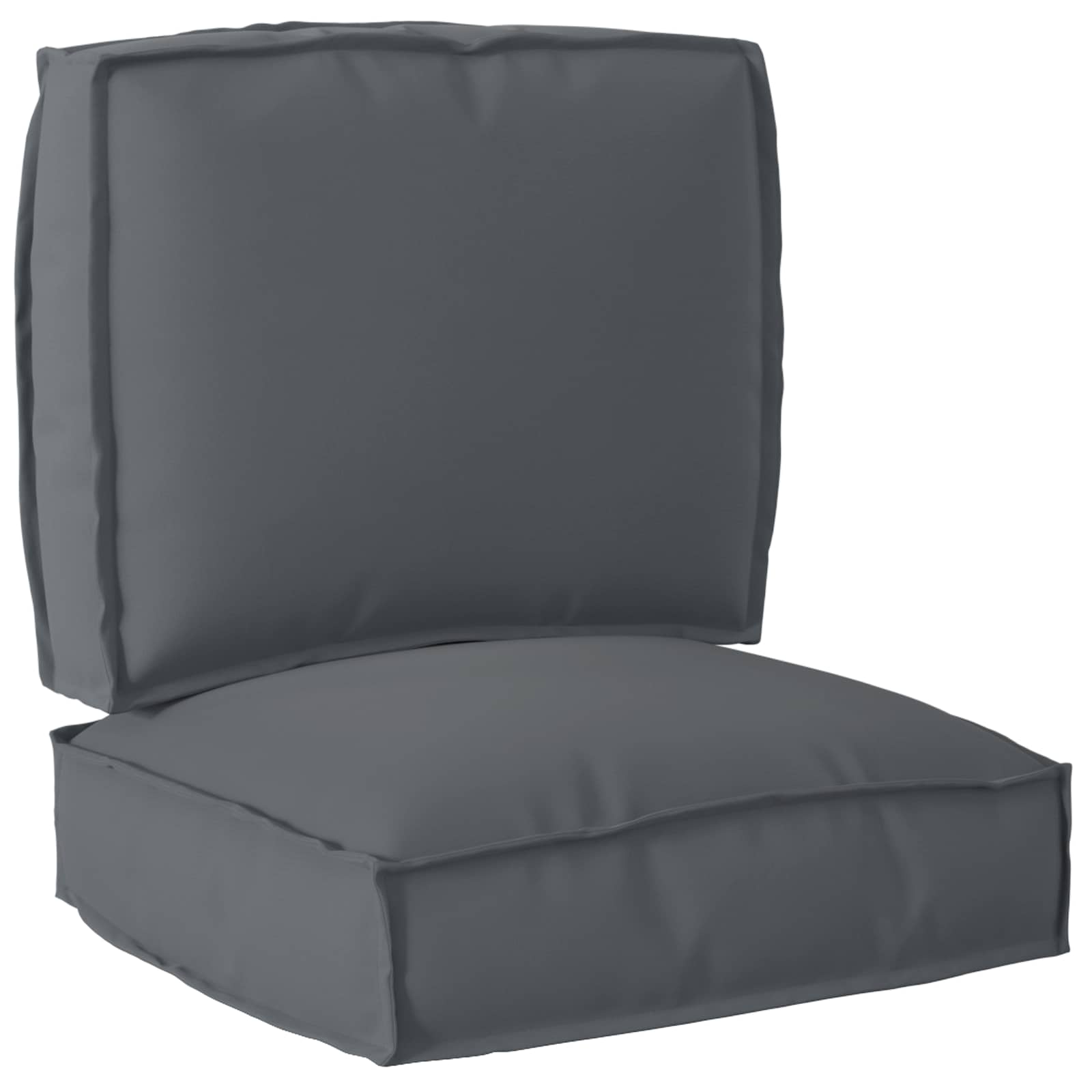 Pallet pagalvių rinkinys 2 pcs Antracitas Oksfordo audinys