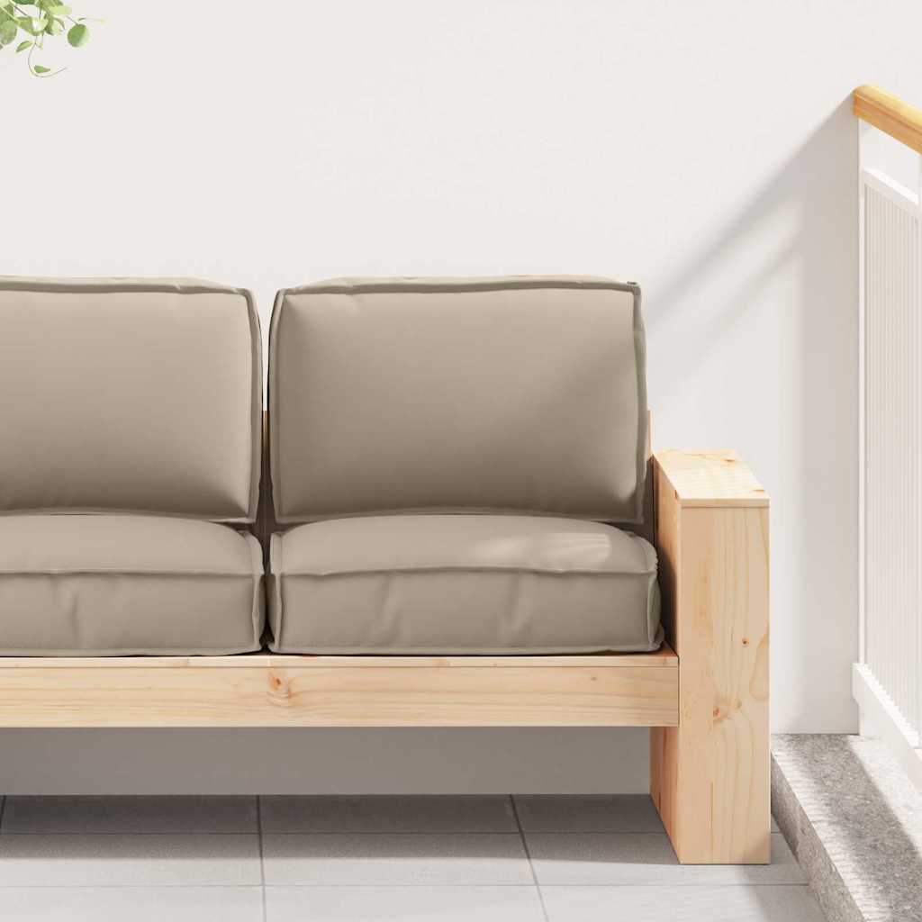 Pallet pagalvių rinkinys 2 pcs Taupe Oksfordo audinys