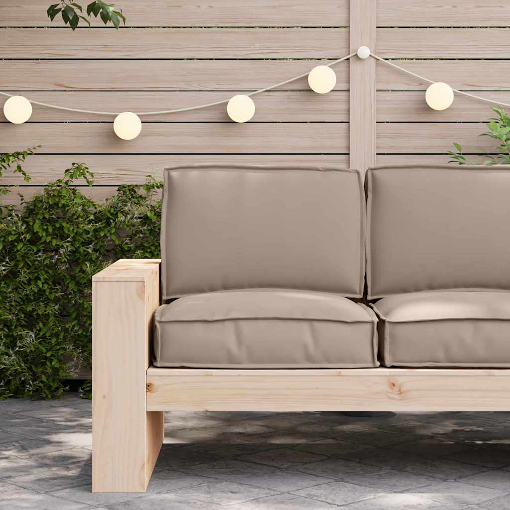 Pallet pagalvių rinkinys 2 pcs Taupe Oksfordo audinys