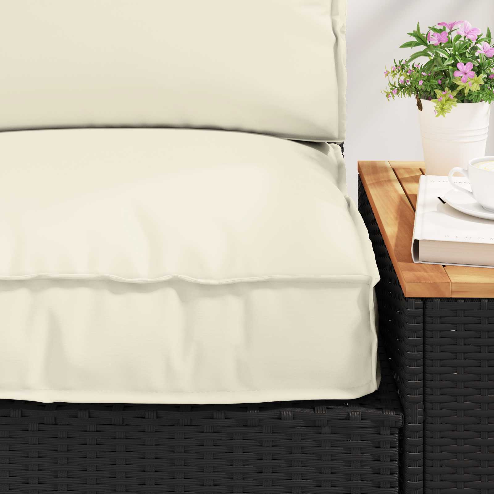Pallet pagalvių rinkinys 2 pcs Kreminė Oksfordo audinys