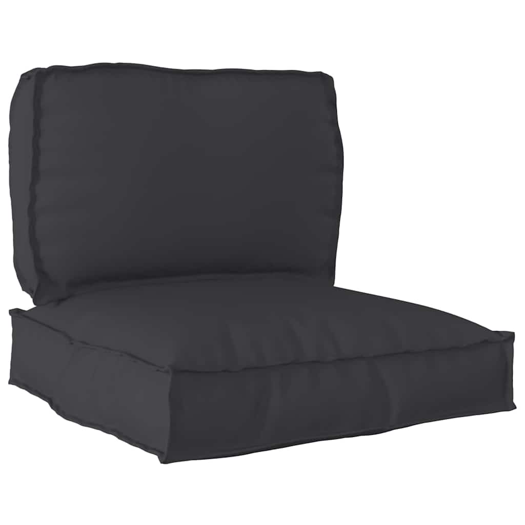 Pallet cushion set 2 pcs Black Oxford fabric